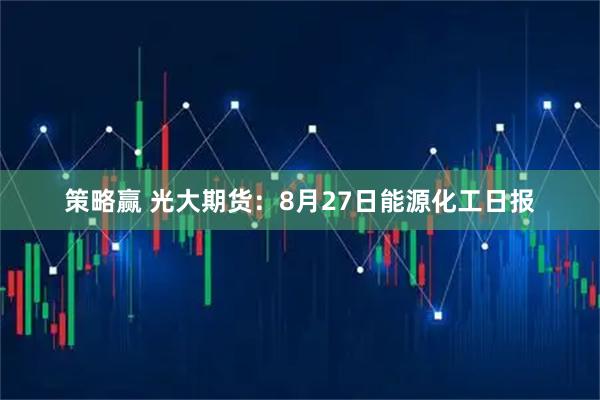 策略赢 光大期货：8月27日能源化工日报