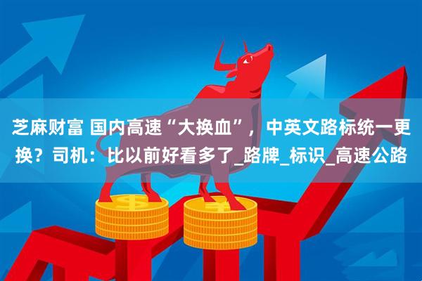 芝麻财富 国内高速“大换血”，中英文路标统一更换？司机：比以前好看多了_路牌_标识_高速公路